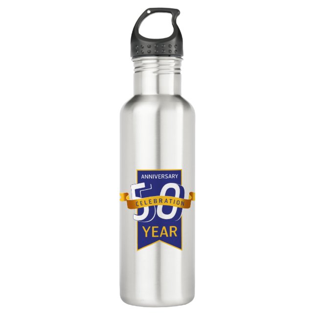 50. Jahrestag Edelstahlflasche (Vorderseite)