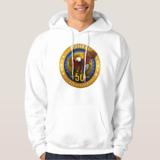 50. Jahrestag goldenes Eagle Apollo 11 und Mond - Hoodie