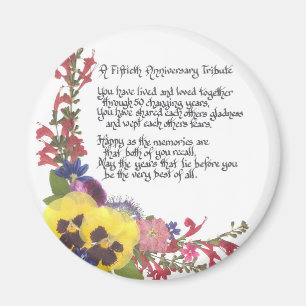 50. Jahrestags-Tribut Magnet