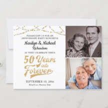 50-JÄHRIGE JAHRE-JAHRE-JAHRE-Gold-Retro