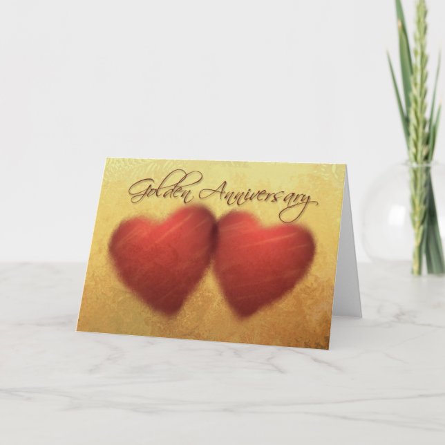 50-jährige Jahrestags-Einladung Notecards Einladung (Vorderseite)
