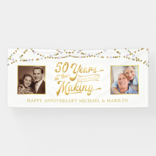 50-jähriges Jubiläum Dann & Jetzt Fotos 50 Jahre G Banner