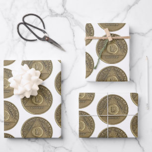 50-jähriges Jubiläum der nüchternen Erholung Geschenkpapier Set
