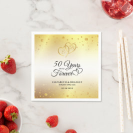 50-jähriges Jubiläum Gold verdient 50 JAHRE. Serviette