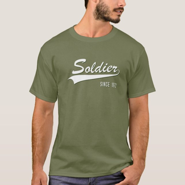50. Jubiläum des Soldaten seit 1972 Gif T-Shirt (Vorderseite)