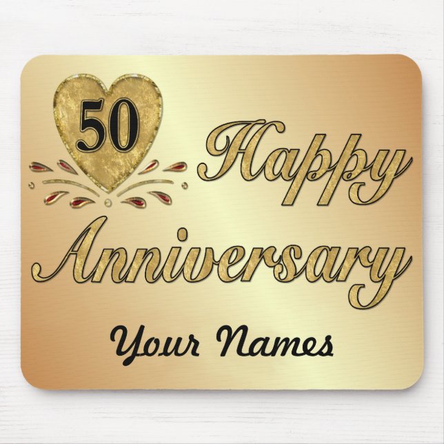 50. Jubiläum - Gold Mousepad (Vorne)