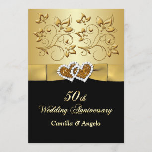 50 Jubiläum JoED Hearts Wedding Einladung 2