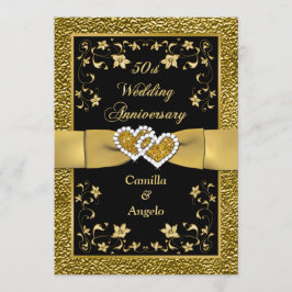 50 Jubiläum Josed Hearts Wedding Invite 3 Einladung