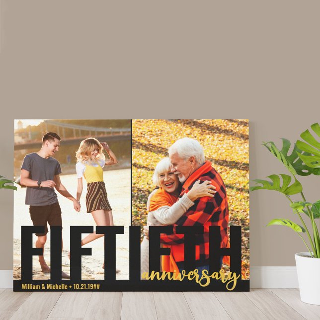 50. Jubiläum Oversized Typografy 2 Foto Leinwanddruck (Von Creator hochgeladen)