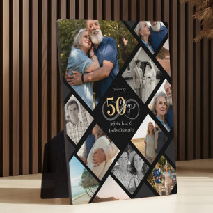 50. Jubiläum Unendlichkeit Liebe Foto Collage Gesc Fotoplatte