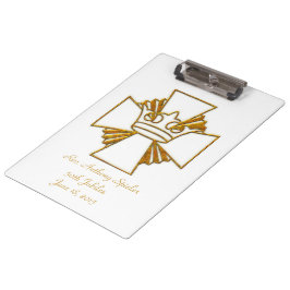 50. Jubiläumsjubiläum Priesterortung Klemmbrett