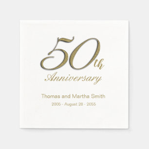 50. Jubiläumsservietten Serviette