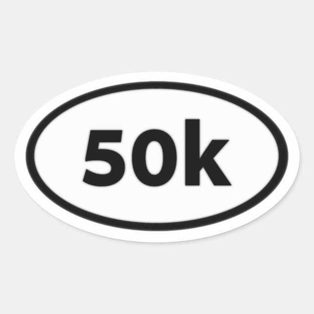 50 k ovaler aufkleber (Vorderseite)