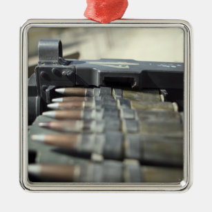 50-kalibrige Maschinenpistolen Silbernes Ornament