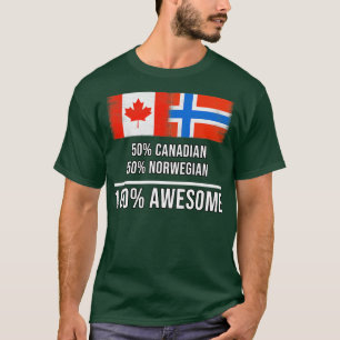 50 kanadische 50 norwegische 100 Phantastische Ges T-Shirt