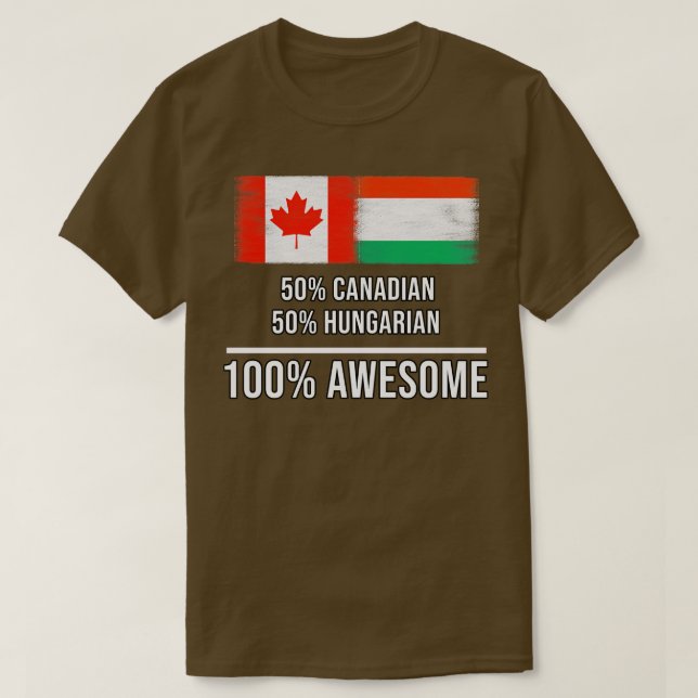 50 kanadische 50 ungarische 100 Phantastische Gesc T-Shirt (Design vorne)