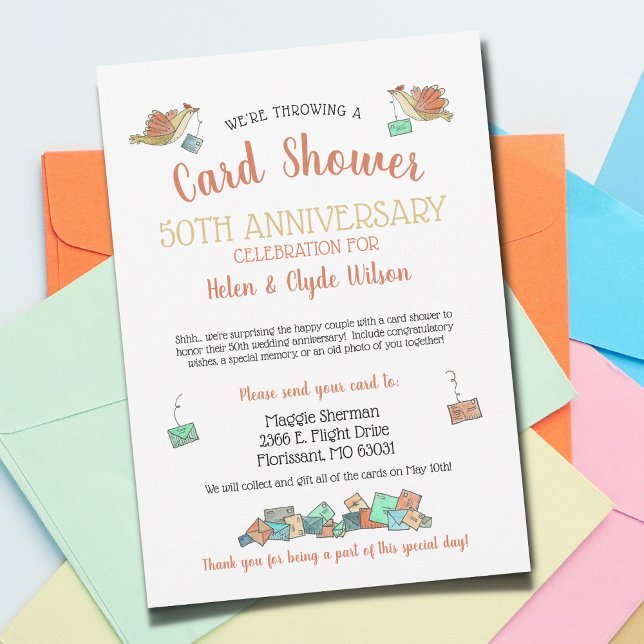 50. Kartendusche Illustriert Einladung (Von Creator hochgeladen)