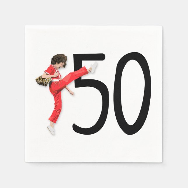 50 Kick Serviette (Vorderseite)