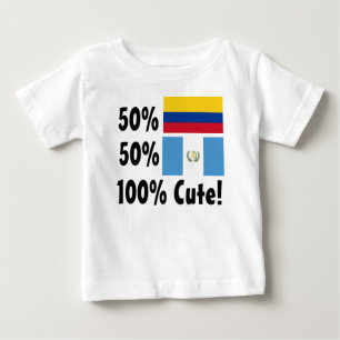 50% kolumbianischer 50% Guatemalteke 100% niedlich Baby T-shirt
