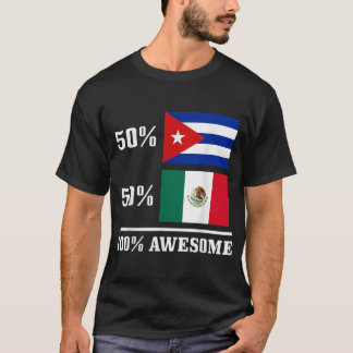 50 Kuba 50 Mexiko Kubanische Flagge Pride Heritag T-Shirt