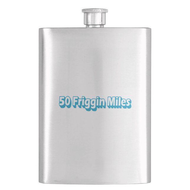 50 Meilen Ultra Flachmann (Vorderseite)
