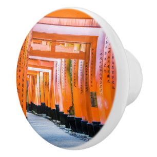 50 Orangenfarben - Senbon Torii, Kyoto Keramikknauf