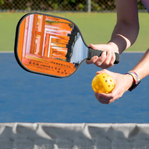 50 Orangenfarben - Senbon Torii, Kyoto Pickleball Schläger