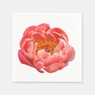 50 Papier Napkins - Korallenpferde Serviette