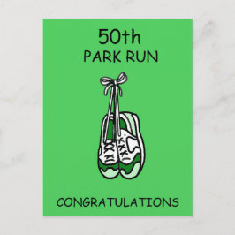 50. Park Run Herzlichen Glückwunsch Postkarte