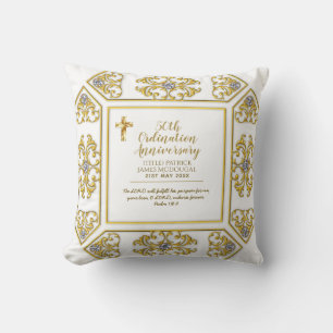 50. PRIEST Ordination Jubiläum Personalisiert Kissen