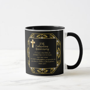 50. PRIEST Ordination Jubiläum Personalisiert Tasse