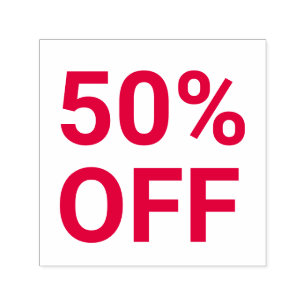 50 % Rabatt auf helle Red Sale Ticket Selbstfarbig Permastempel