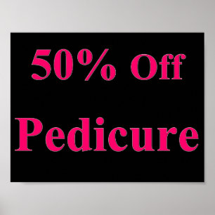 50% Rabatt Pediküre Poster Matt