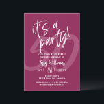 50. Rosa Spaß Geburtstagsparty Einladung<br><div class="desc">50. Rosa Geburtstagsparty Einladung Spaß Pink 50. Geburtstagsparty Einladung</div>