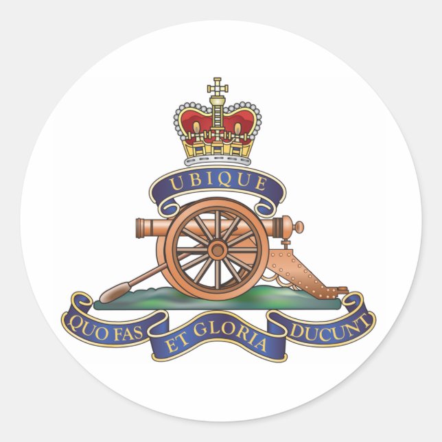 50. Royal Artillery des Missile Regiment Runder Aufkleber (Vorderseite)