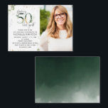 50 sehen gut aus, botanisches Foto Mitteilungskarte<br><div class="desc">50 zu drehen sah noch nie so gut aus! 50 Aussehen gutes botanisches Foto Geburtstag Einladung ist hier, um Ihren 50. Geburtstag zu einem besonderen zu machen. Mit diesem modernen und lebendigen Design mit Aquarellbotanicalen, metallischer Goldfolie und handgeschriebener Typografie können Ihre Gäste das phantastische Event, das Sie geplant haben, nicht...</div>