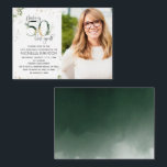 50 sehen gut aus, botanisches Foto Mitteilungskarte<br><div class="desc">50 zu drehen sah noch nie so gut aus! 50 Aussehen gutes botanisches Foto Geburtstag Einladung ist hier, um Ihren 50. Geburtstag zu einem besonderen zu machen. Mit diesem modernen und lebendigen Design mit Aquarellbotanicalen, metallischer Goldfolie und handgeschriebener Typografie können Ihre Gäste das phantastische Event, das Sie geplant haben, nicht...</div>