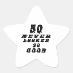 50 so gut nie geschaut  Stern-Aufkleber