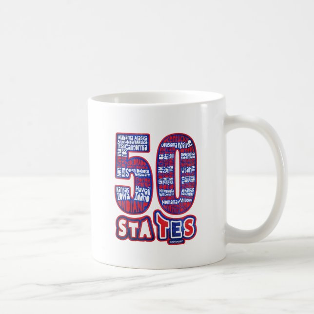 50 STATES USA KAFFEETASSE (Rechts)
