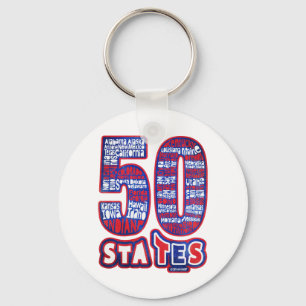 50 STATES USA SCHLÜSSELANHÄNGER