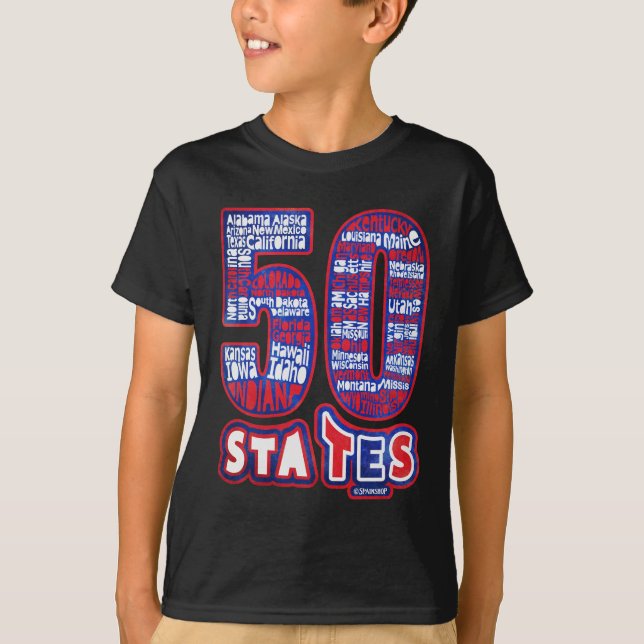 50 STATES USA T-Shirt (Vorderseite)