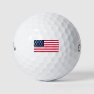50-Sterne-Amerikanische Flagge: Old Glory Sterne u Golfball