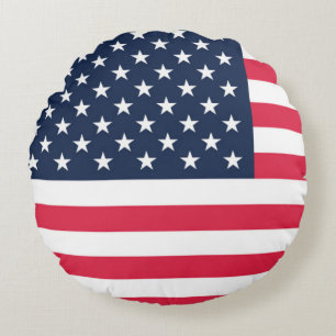 50-Sterne-Amerikanische Flagge: Old Glory Sterne u Rundes Kissen