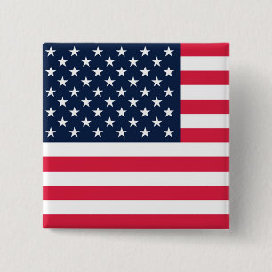 50-Sterne-Flagge Vereinigte Staaten von Amerika Button