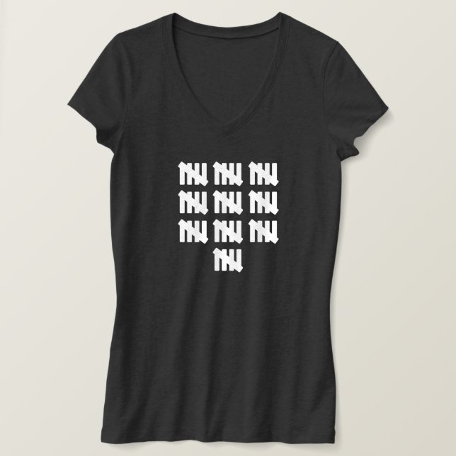50 Tally Mark Inspiré 50e Anniversaire T-shirt (Design devant)