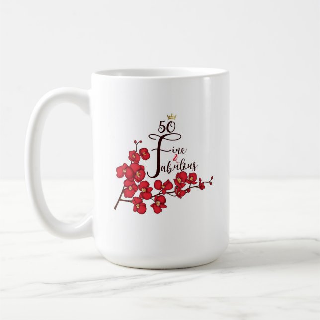 50 tasse de café fine et fabuleuse 15oz (Gauche)