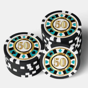 50 Türkis Casino Chip Las Vegas