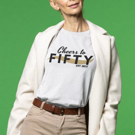 50 Typografie - Moderne Geburt Tri-Blend Shirt