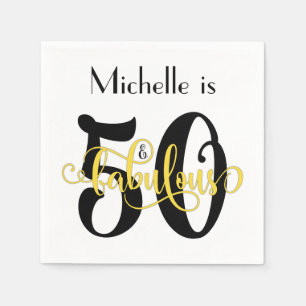 50 u. fabelhafter schwarzer und gelber serviette