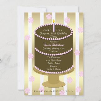 50. Überraschung Geburtstagsparty Einladung
